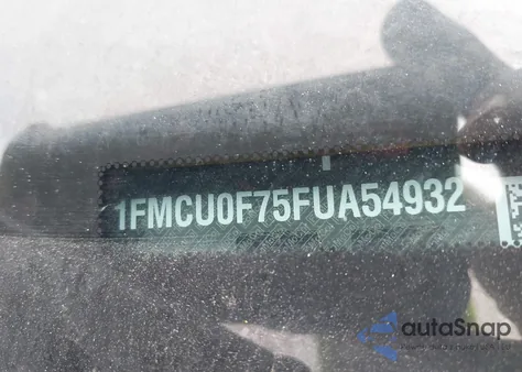 2015 Ford Escape S from USA, damaged, VIN 1FMCU0F75FUA54932